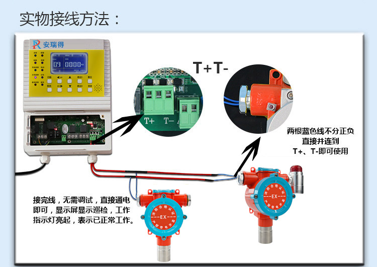 氯氣氣體報警器接線不分正負(fù)極