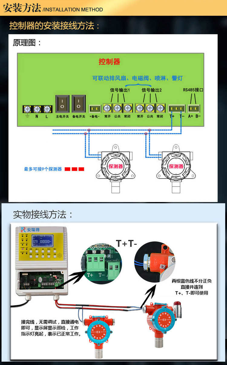 氯氣氣體報警器安裝方法
